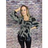 LOIS fodros aljú húzott vékony felső-07 2-183