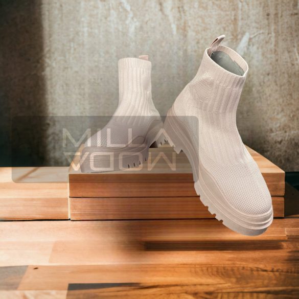 Tokyo elasztikus sneaker-púderrózsaszín