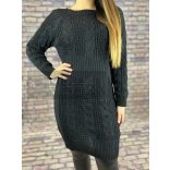 Dijon kötött fekete ruha 2129-fekete