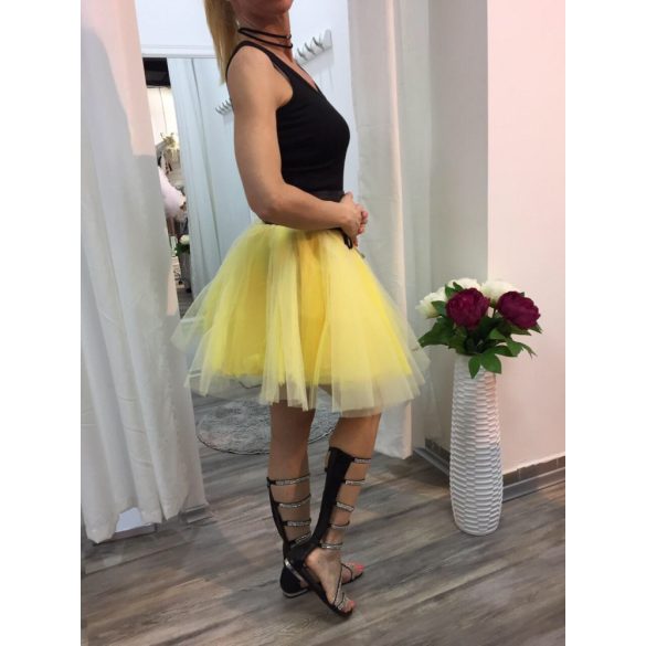 Rövid tüll szoknya-yellow