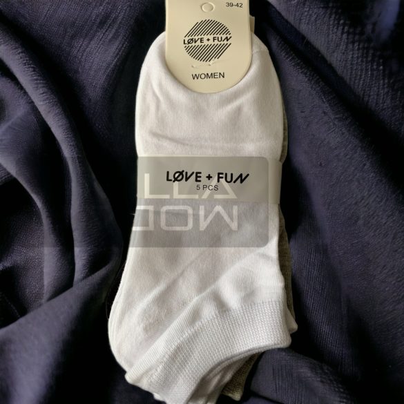 Love + Fun Titokzokni zokni 5 pár/csomag LVC7702 - vegyes