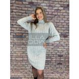 Roberta kötött ruha 1113 - szürke