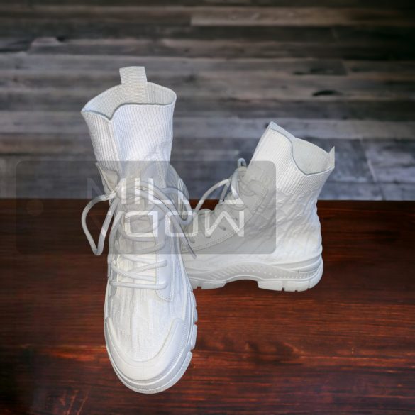 Vanda elasztikus sneaker fehér XY4178-2