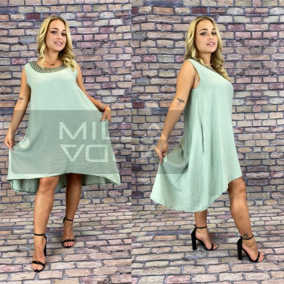Ameli viszkóz ruha 34380-khaki