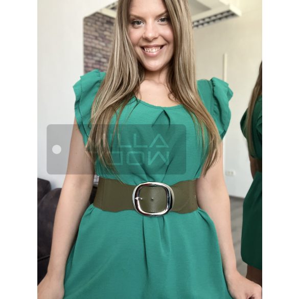 Lorina ezüst csatos öv-khaki