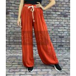 Meaving gumis derekú lenge viszkóz nadrág-piros