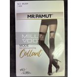 Collant combfix mintás harisnya masnival díszítve 40/120 DEN one size 85209 - fekete