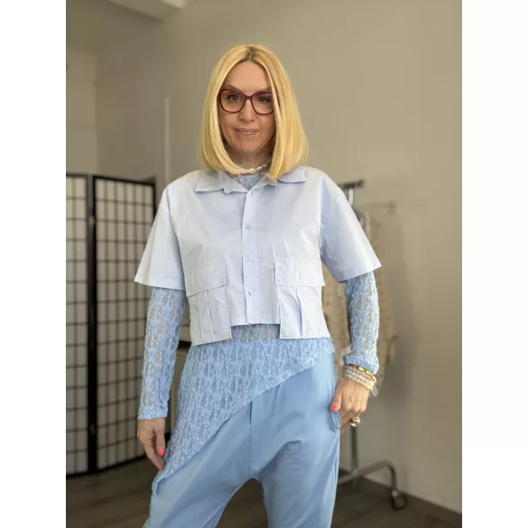 Malena női ing O-A2463 világoskék