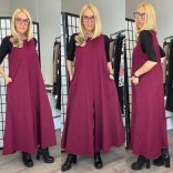 Mitica rózsás overál 838 - bordó