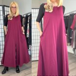 Mitica rózsás overál 838 - bordó