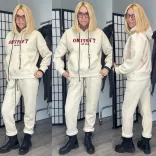 T'estimo I love you  2 részes melegítőszett 6621-712- bézs