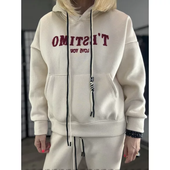 T'estimo I love you  2 részes melegítőszett 6621-712- bézs