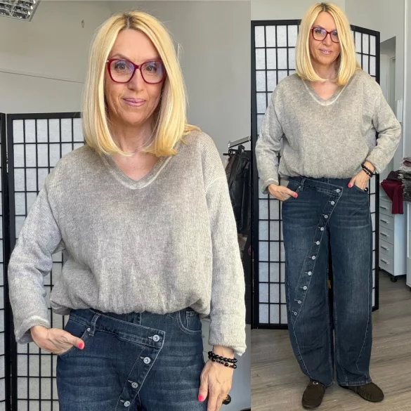 Mú Mú bubis kötött felső 7295-taupe
