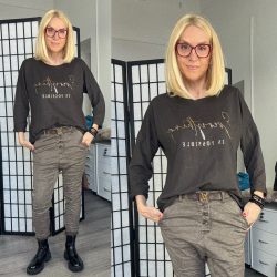   Everything is possible hosszú ujjú felső 25515-18 - csokibarna