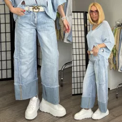 S Woman bőszárú farmer SW2056-világoskék