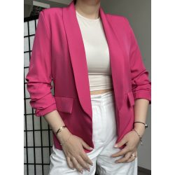 Elda gyűrt ujjú blézer 6078- magenta