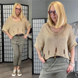 Daniella kötött felső 72794-arany