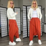 SUN mélyülepes pamut nadrág 6318 - terrakotta