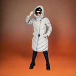 Almere karcsúsított kabát 1527-e - taupe