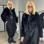 3Desy rövidszőrű zsebes bunda-23045-fekete 