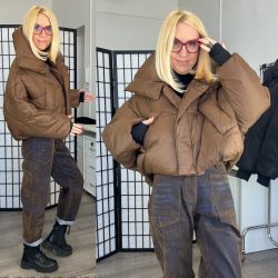 AG Milano steppelt crop dzseki AG1-9201-barna