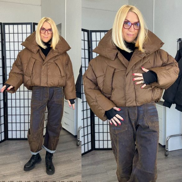 AG Milano steppelt crop dzseki AG1-9201-barna