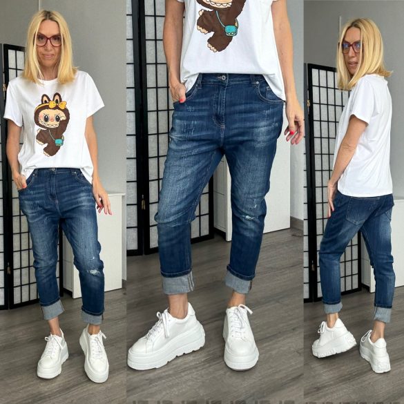 S-Woman farmernadrág SW1692 - sötétkék