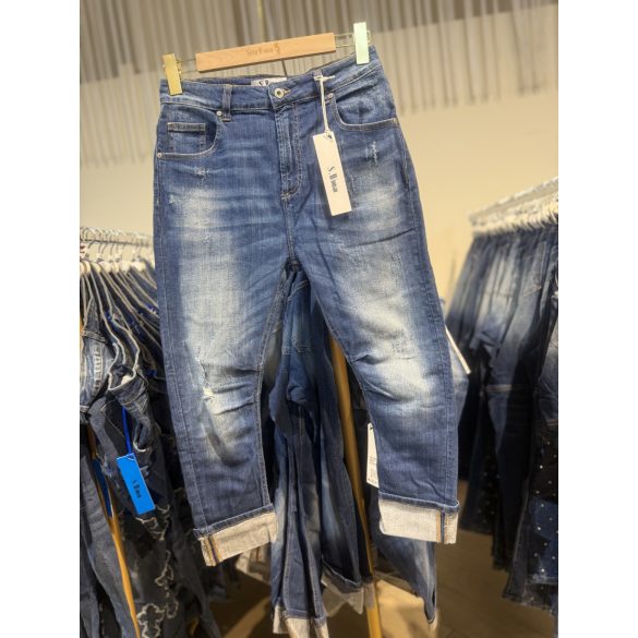 S-Woman farmernadrág SW1692 - sötétkék