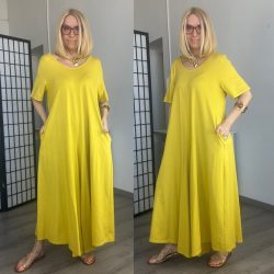 SUN pamut overál 8174 - sárga 