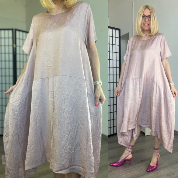 USee kétoldalt hosszabb nyári ruha282-púder