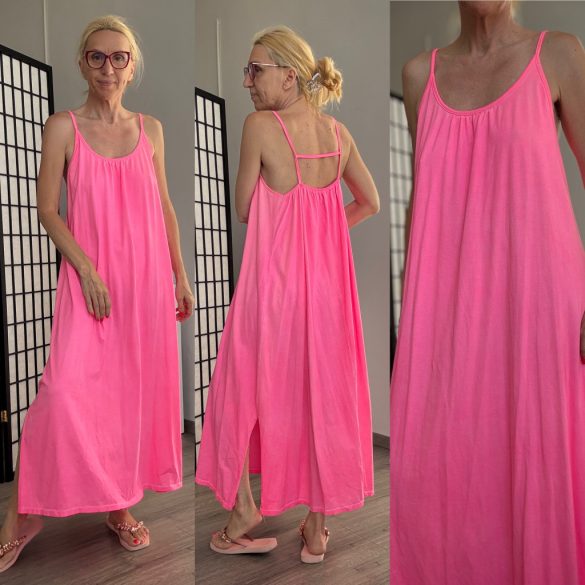 Timiami spagettipántos maxiruha 92222 - neonnpink