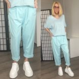 Berry gumis derekú nadrág90293-világoskék