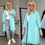 Maya basic hosszított blézer 95552-menta