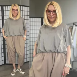 Maia bubis pamut felső 25548-taupe