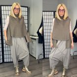 Bomb buklé mellény20399-taupe