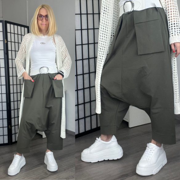 Sun mélyülepes zsebes nadrág6477-khaki