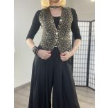 Re Dress elasztikus farmer mellényC1007-5 -ocelot