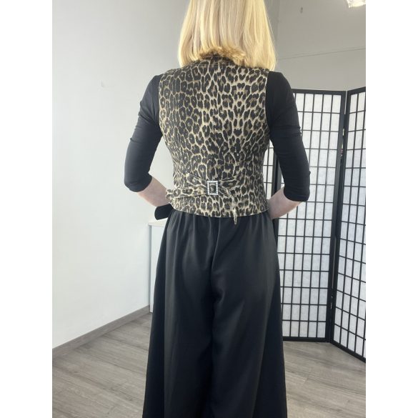 Re Dress elasztikus farmer mellényC1007-5 -ocelot