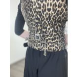 Re Dress elasztikus farmer mellényC1007-5 -ocelot