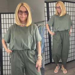 Maia bubis pamut felső 25548-khaki