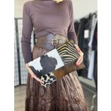 Leo valódi bőr levéltáska-tehenes