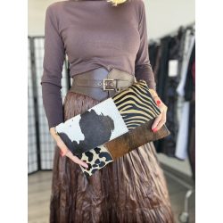 Leo valódi bőr levéltáska-tehenes