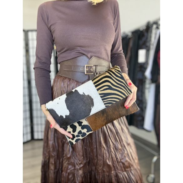 Leo valódi bőr levéltáska-tehenes