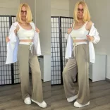 Perfect Life nadrág + top15383-taupe