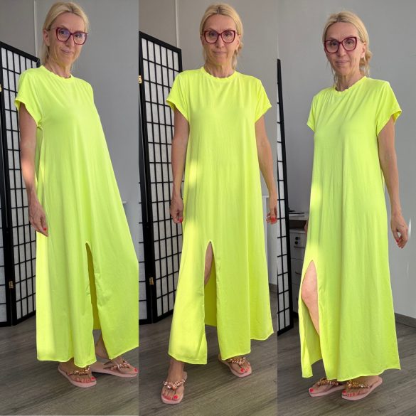 Timiami pamut felsliccelt maxiruha 92110 - neonsárga