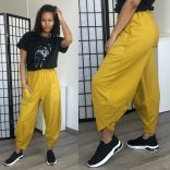 Astra zsebes pamut nadrág-mustár