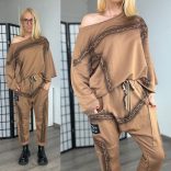 Hello Mya láncos ülepes pamut szett 70324 - camel