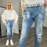 S Woman elasztikus farmer SW1238-világoskék