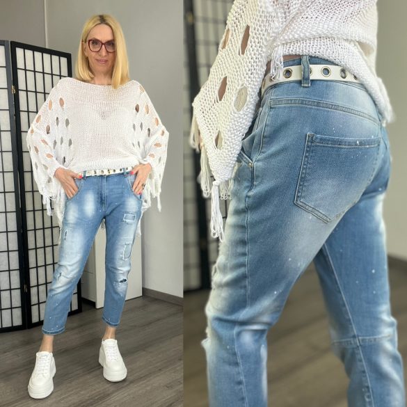 S Woman elasztikus farmer SW1238-világoskék