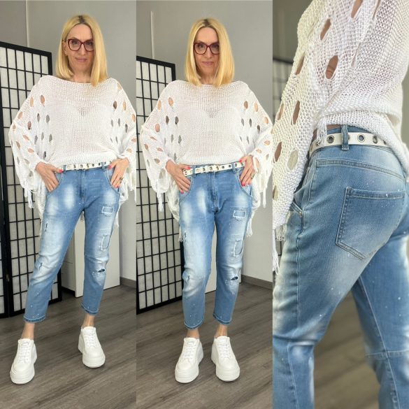 S Woman elasztikus farmer SW1238-világoskék